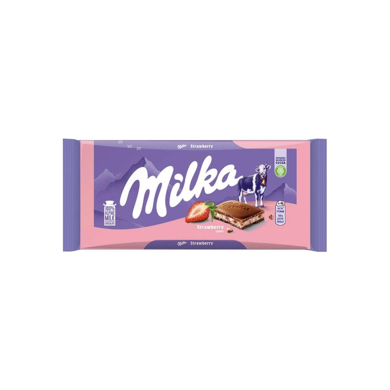Milka Strawberry Bar 100g | Milka In Lebanon