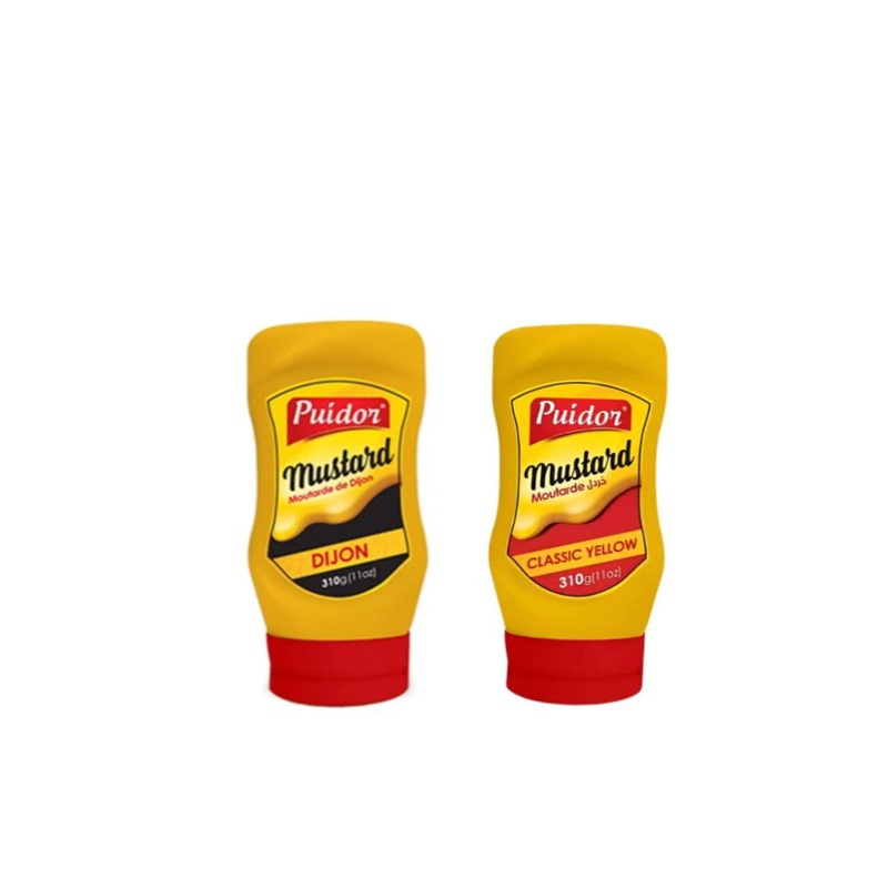 Puidor Mustard Dijon 310g + Classic Yellow 310g (-15%) | Puidor In Lebanon