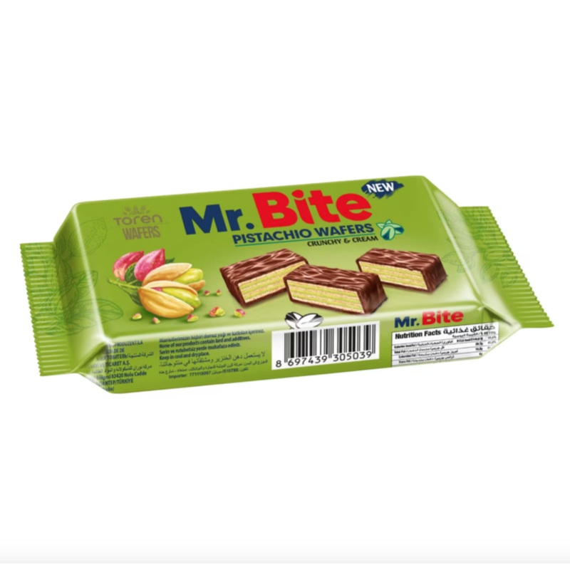 Toren Mr. Bite Crunchy & Creamy Coated Wafers 32g | Toren In Lebanon