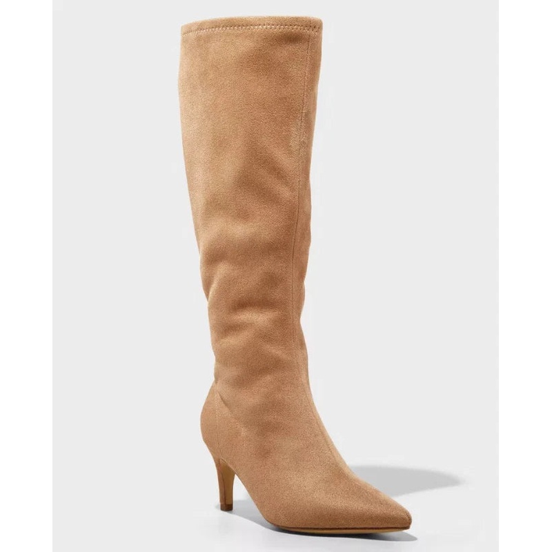A New Day Women’s Beige Ae923 Nelly Heeled Boots | A New Day In Lebanon