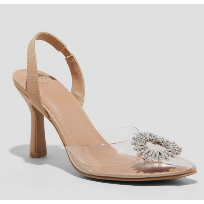 A New Day Women’s Clear Misty Slingback Heels |A New Day In Lebanon