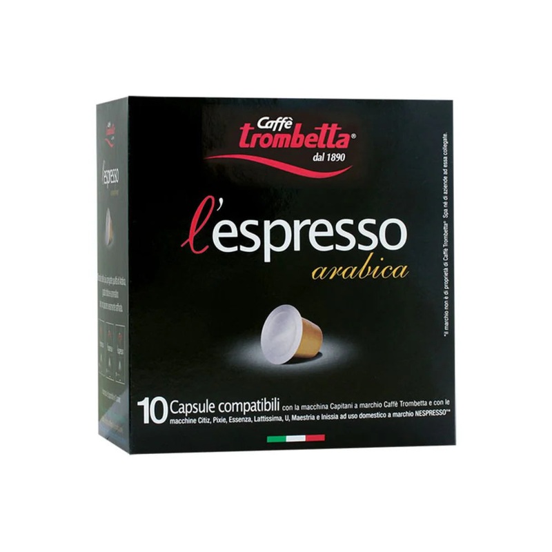 Caffe Trombetta l’espresso 10 Capsule  | Caffe Trombetta In Lebanon