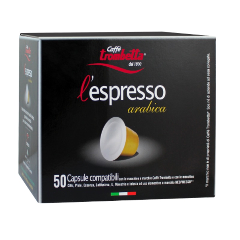 Caffe Trombetta l’espresso 50 Capsule  | Caffe Trombetta In Lebanon