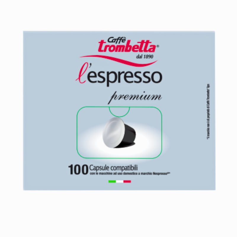 Caffe Trombetta l’espresso Premium 100 Capsule | Caffe Trombetta In Lebanon