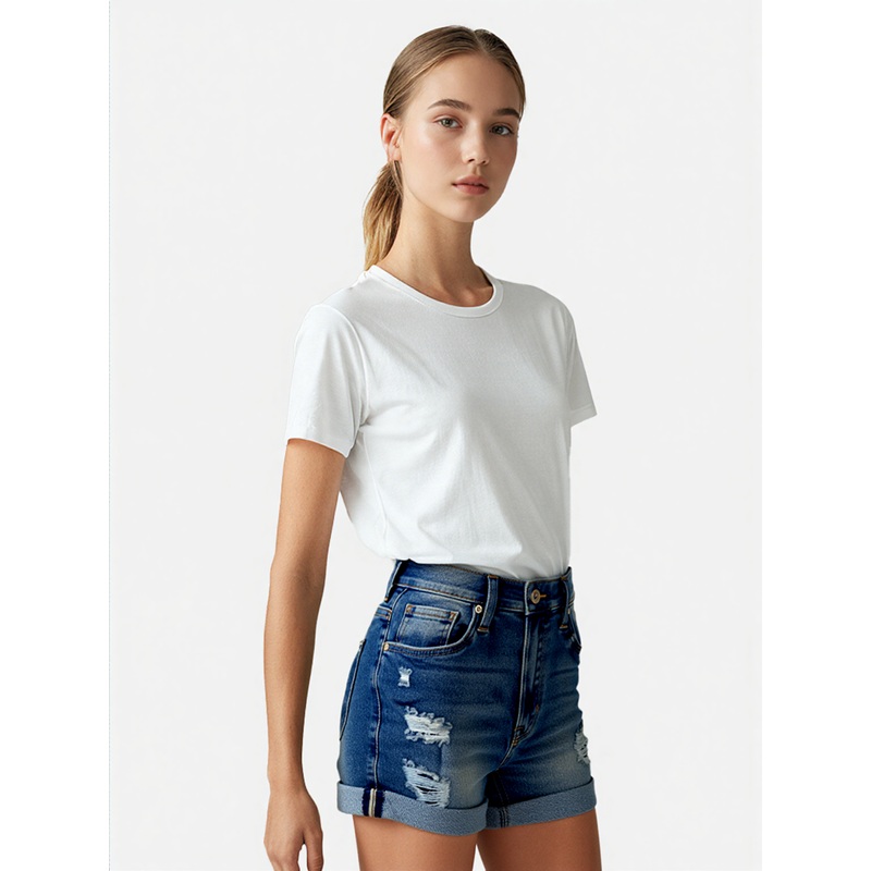 Celebrity Pink Women’s Cuffed Classic Denim Shorts | Celebrity Pink In Lebanon