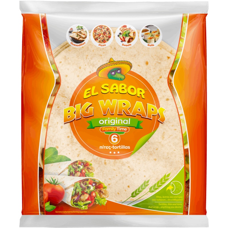 El Sabor Wraps Original 6 Tortillas 370g | El Sabor  In Lebanon