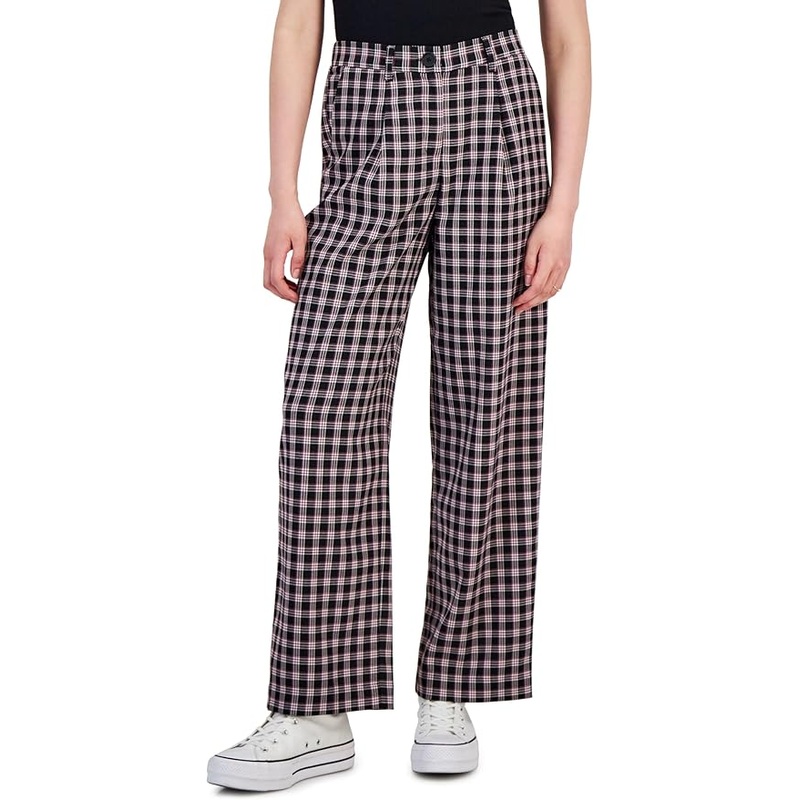 Hippie Rose Women’s Multicolor Patterned Pleated-Waist Trouser Pant | Hippie Rose In Lebanon