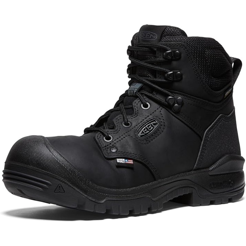 KEEN Utility Men’s Black Independence 6 Leather Waterproof Soft Toe Work Boot |KEEN Utility In Lebanon