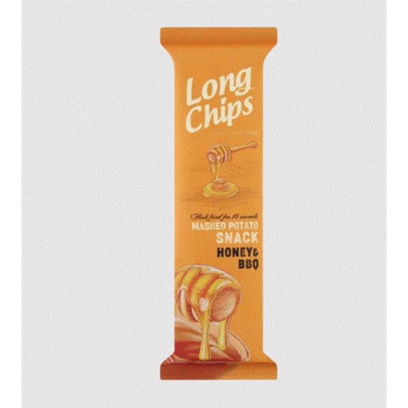 Long Chips Mashed Potato Snack Honey & BBQ 75g | Long Chips In Lebanon