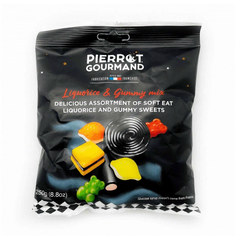 Pierrot Gourmand Liquorice & Gummy Mix 200g | Pierrot Gourmand In Lebanon
