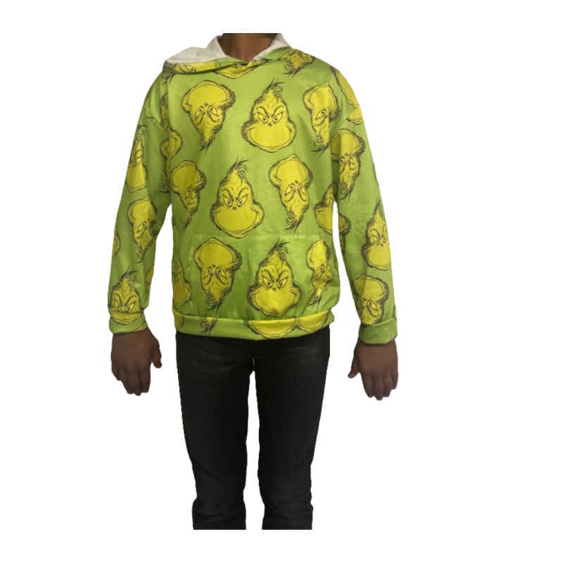 SD Boy’s Green Monster Printed Long Sleeve Hoodie |SD In Lebanon