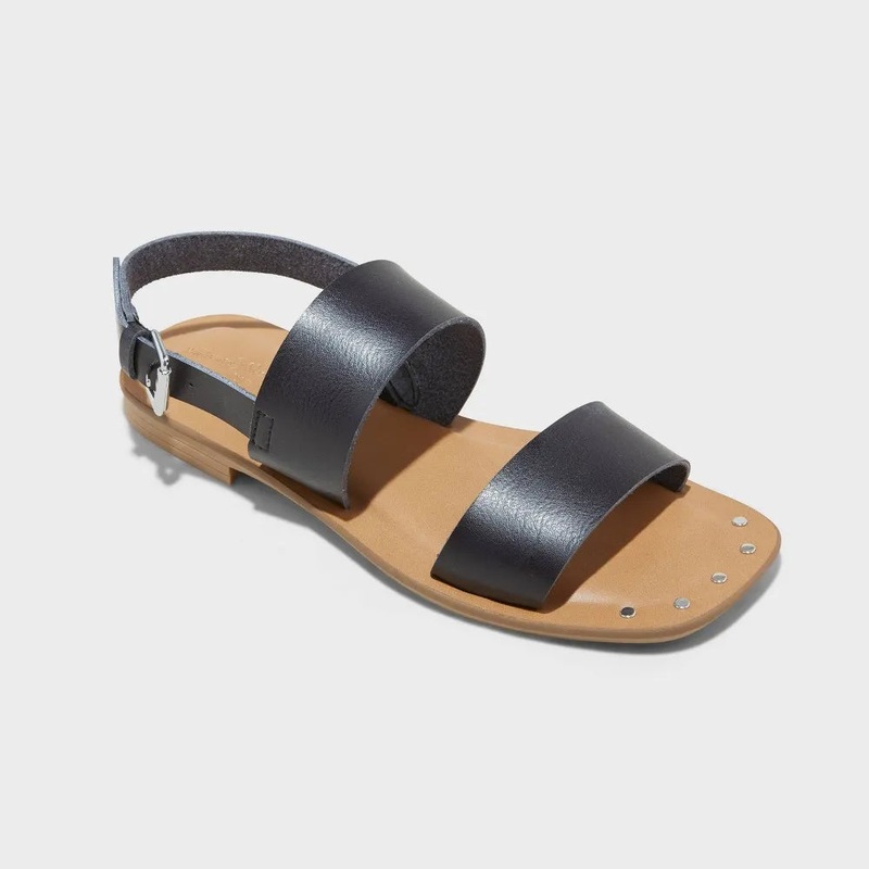 Universal Thread Goods CO Women’s Black Flat Sandals | Universal Thread In Lebanon