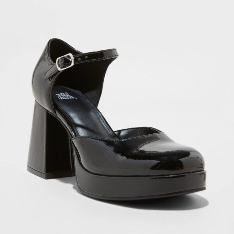 Wild Fable Women’s Black Darcy Patent Platform Pumps with Memory Foam Insole |Wild Fable In Lebanon