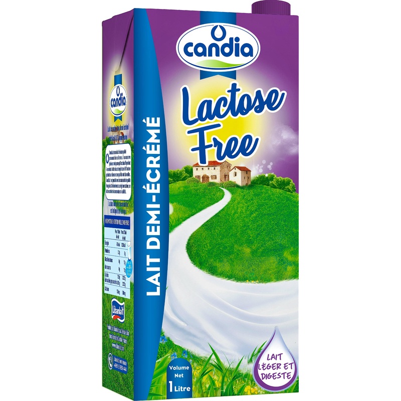 Candia Milk Lactose Free 1 L | Candia In Lebanon