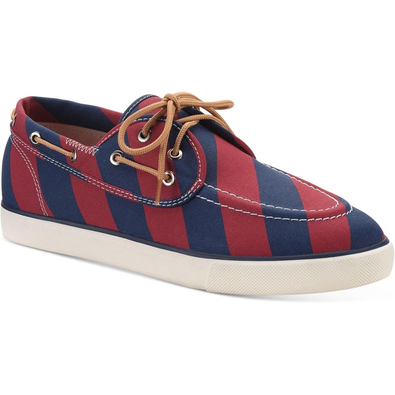 Club Room Men’s Red & Navy Royce Stripe Casual Shoes | Club Room In Lebanon