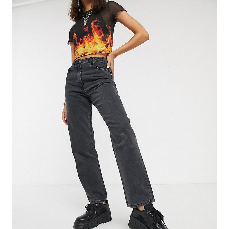 Collusion Women’s Black Mom Jeans ANF486