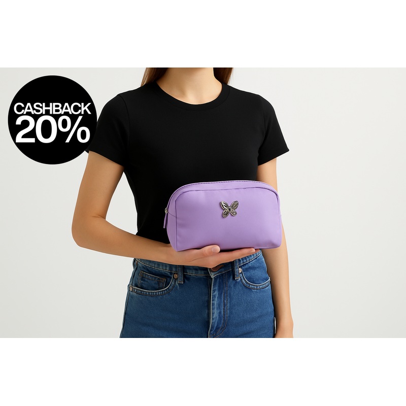 Forever 21 Women’s Purple Makeup Bag |forever 21 in Lebanon
