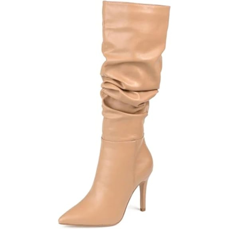 Journee Collection Women’s Tan Comfort Foam Extra Wide Calf Sarie Boots |Journee Collection In Lebanon