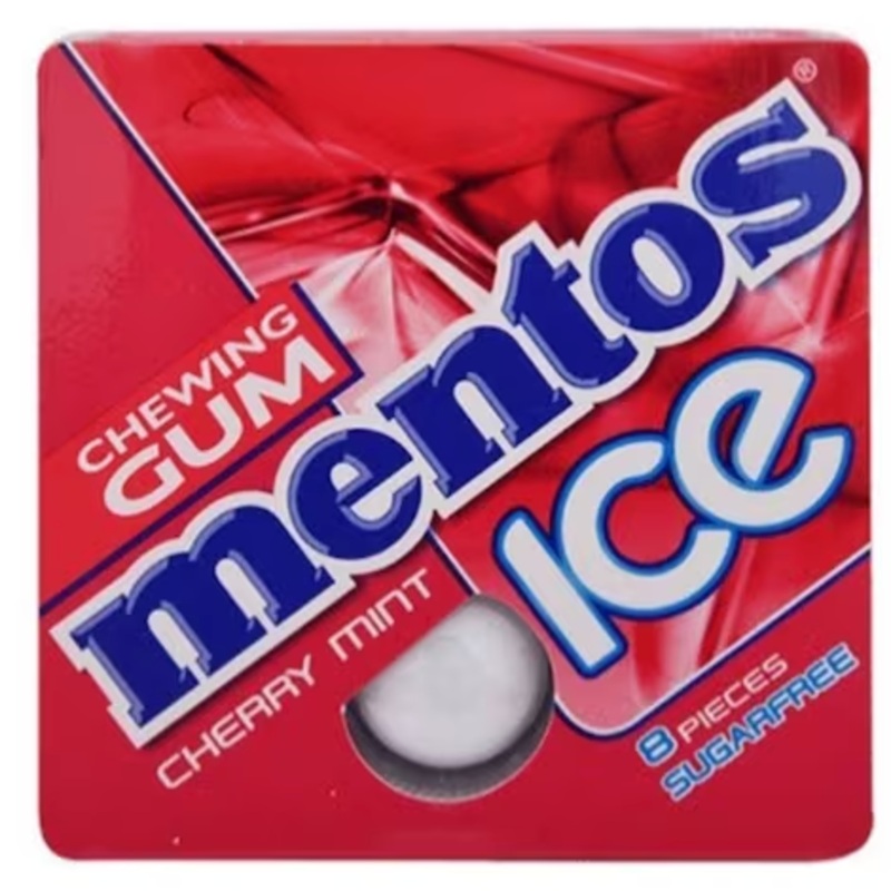 Mentos Ice Sugar Free Cherrymint Chewing Gum 8Pcs X 1.43g | Mentos In Lebanon