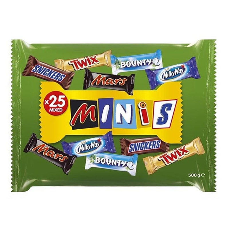 Mixed Minis Chocolates x25pcs 500g | Mixed In Lebanon