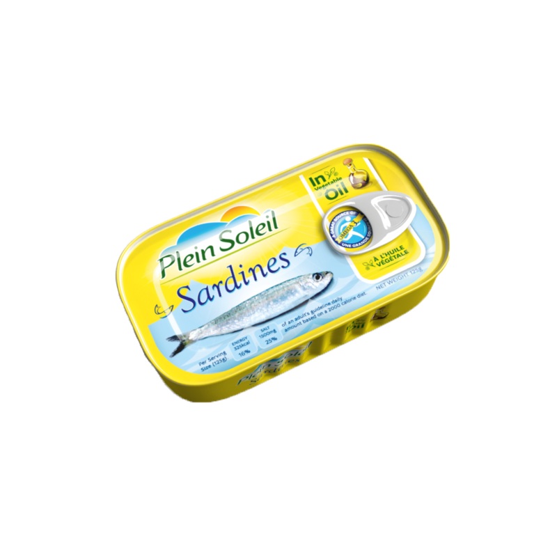 Plein Soleil Sardines in Vegetable Oil 125g | Plein Soleil  In Lebanon