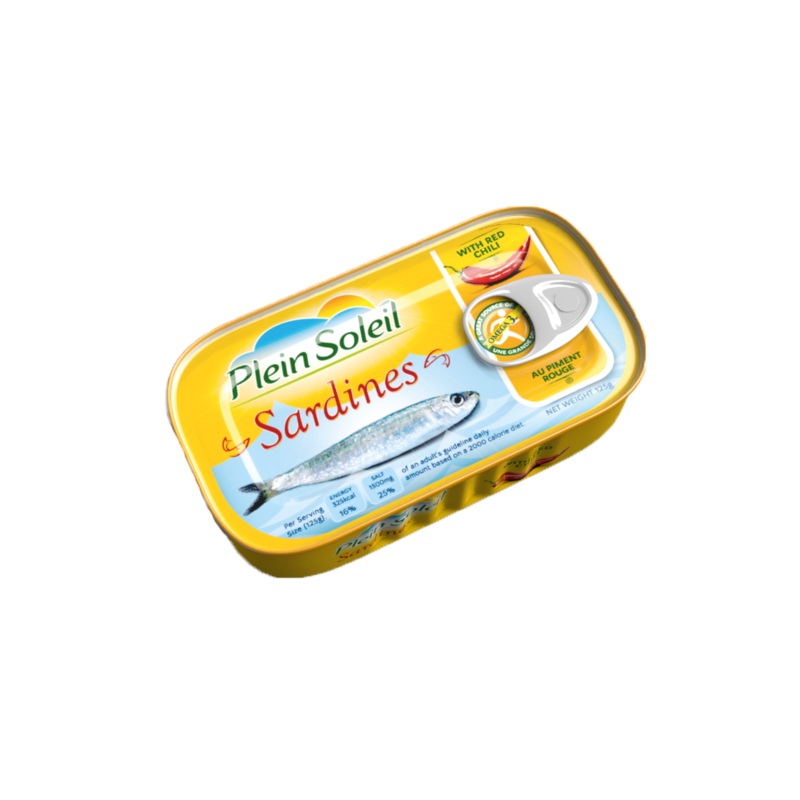 Plein Soleil Sardines With Red Chili 125g | Plein Soleil In Lebanon