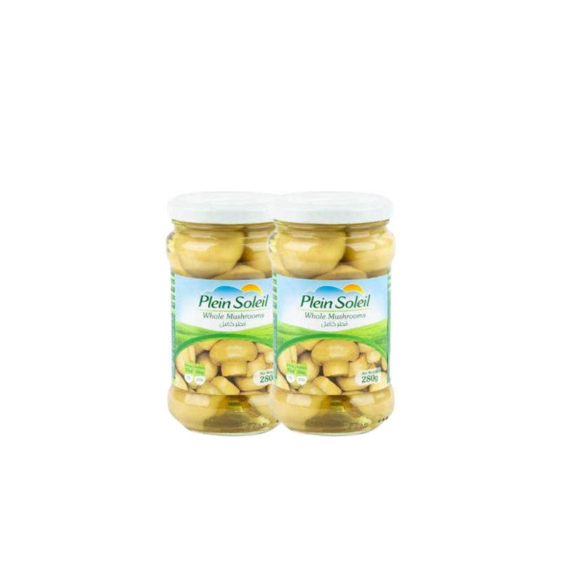 Plein Soleil Whole Mushrooms Glass Jar 280g *2 | Plein Soleil In Lebanon