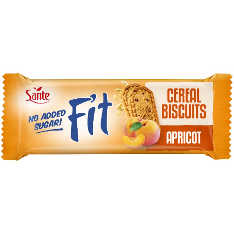Sante Fit Cereal Biscuits Without Added Sugar With Apricot 50g