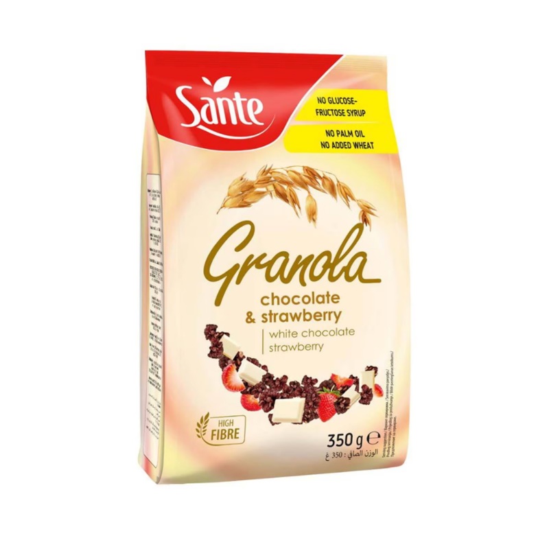 Sante Granola with Chocolate & Strawberry 350g | Sante In Lebanon