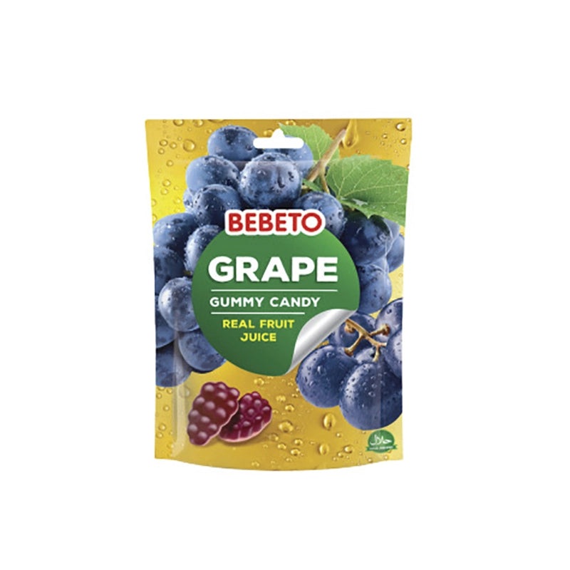 Bebeto Grape Gummy Candy Real Fruit Juice 60g | Bebeto In Lebanon