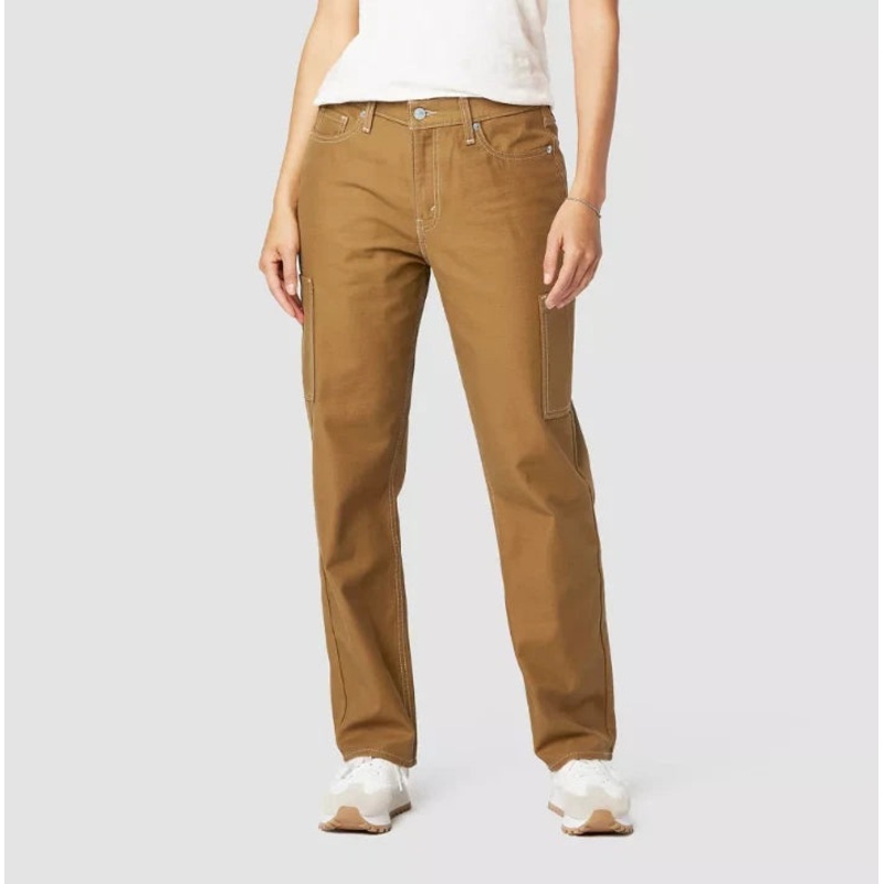 Denizen from Levi’s Women’s Brown Mid-Rise 90’s Loose Straight Jeans | Denizen from Levi’s In Lebanon