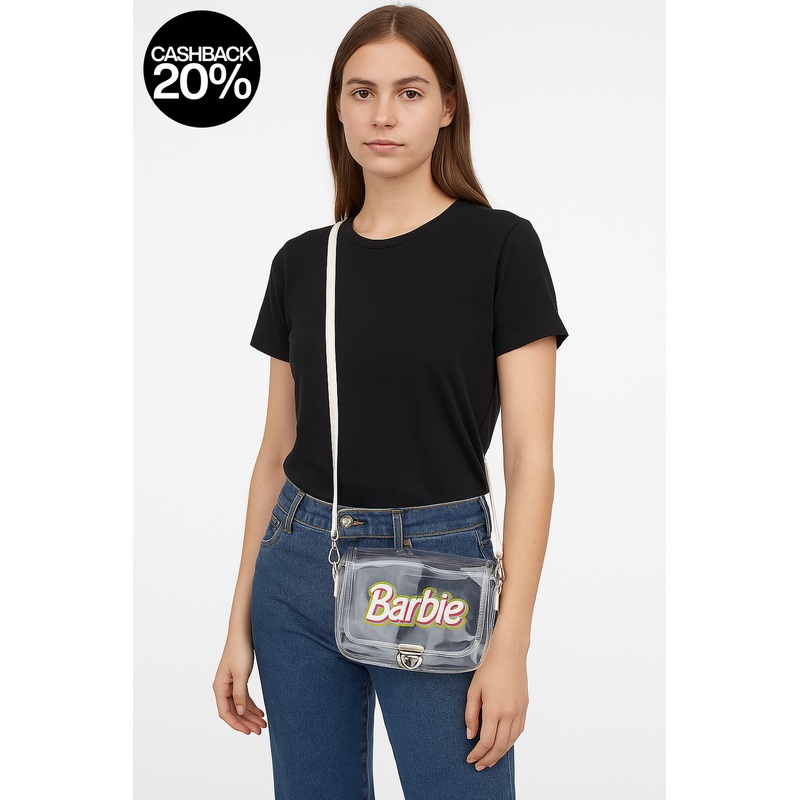 Forever 21 Girl’s White Transparent Barbie Crossbody Bag| Forever 21 in Lebanon