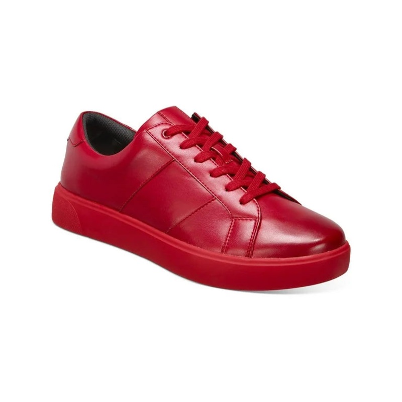 INC International Concepts Men’s Red Leather Ezra Sneakers | INC International Concepts in Lebanon