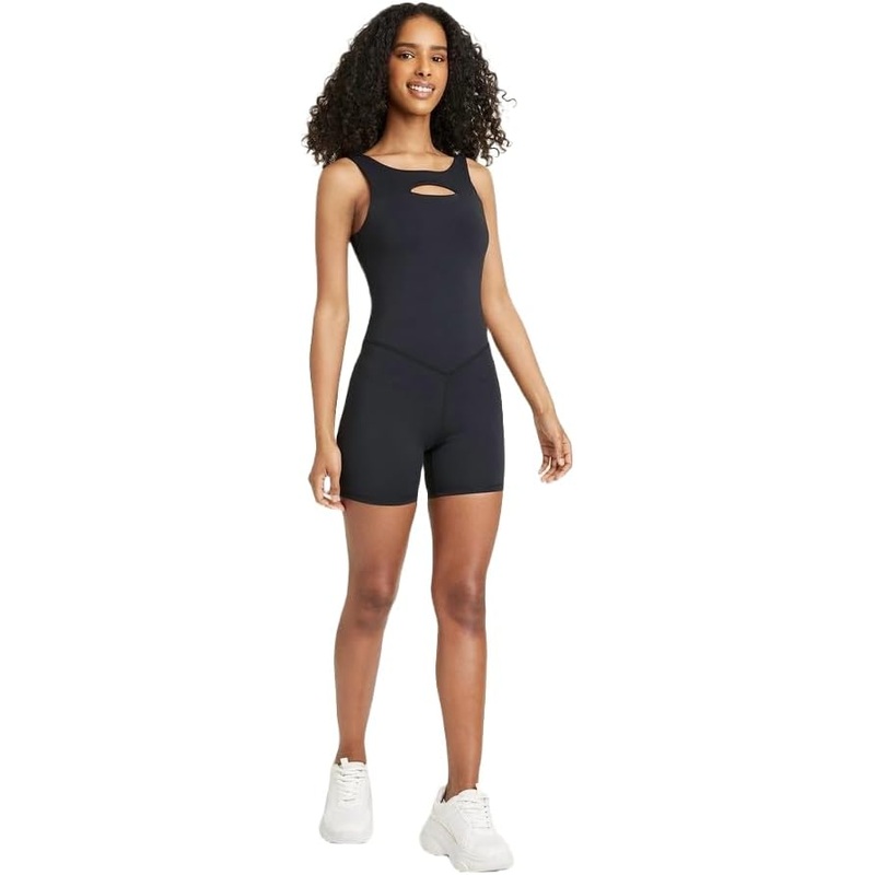 JoyLab Women’s Black Cut Out Swimming Rompers | JoyLab In Lebanon