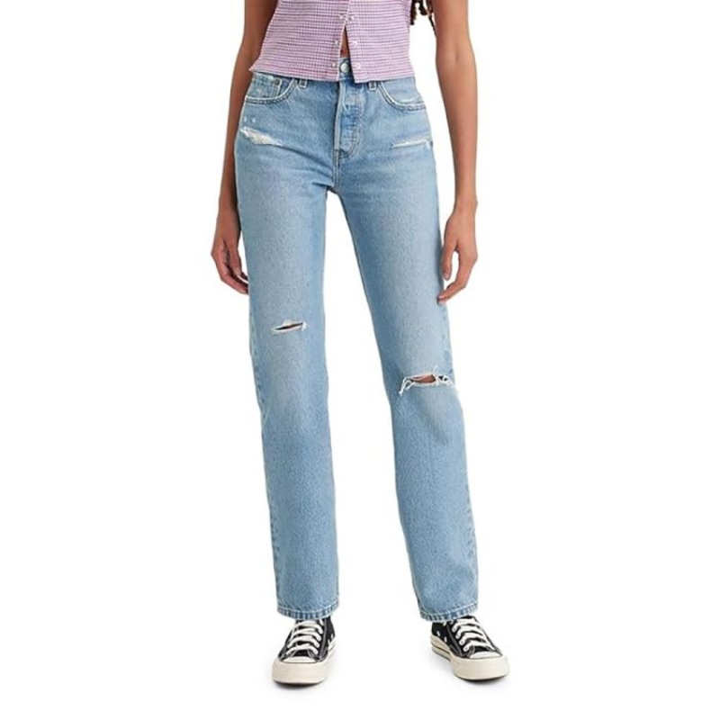 Levi’s Women’s Blue 501 High-Rise Straight Jeans | Levi’s In Lebanon