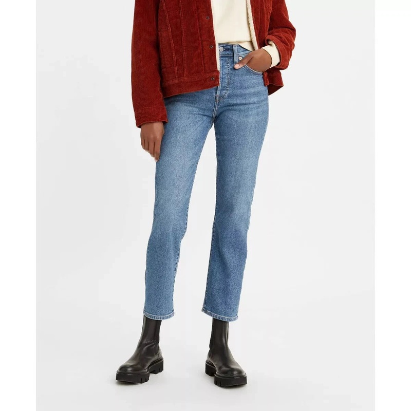 Levi’s Women’s Blue High Rise Wedgie Straight Cropped Pant |Levi’s In Lebanon