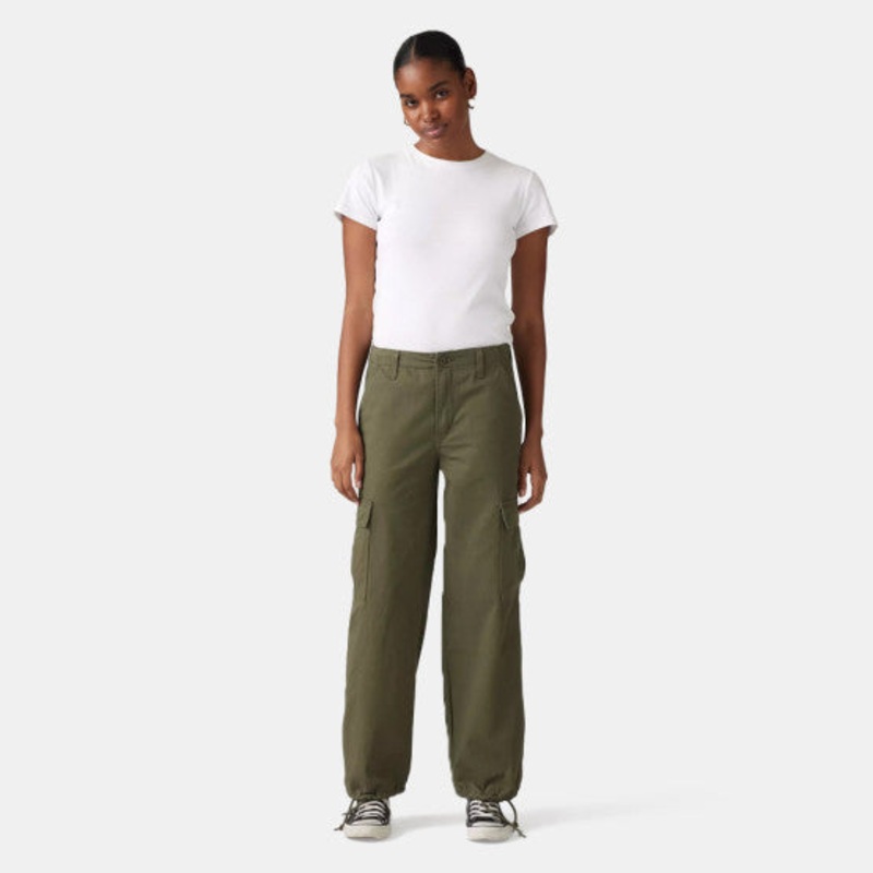 Levi’s Women’s Khaki Green 94 Baggy Cargo Pant |Levi’s In Lebanon