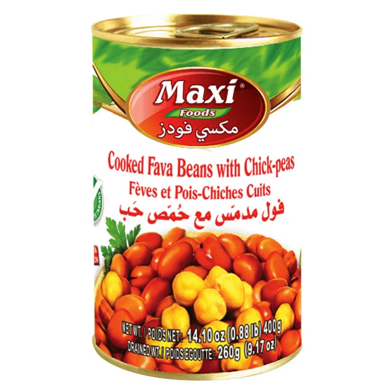 Maxi Foods Fava Beans In Palestinian Recipe 400 g|Maxi Foods In Lebanon