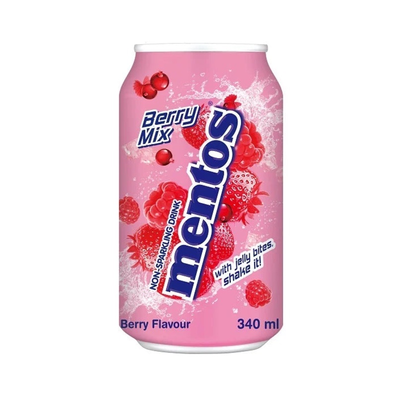 Mentos Berry Mix Drink Can 340ml | Mentos In Lebanon