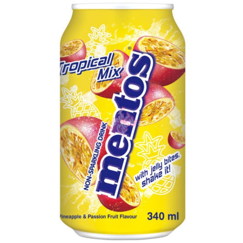 Mentos Tropical Mix Drink Can 340ml | Mentos In Lebanon