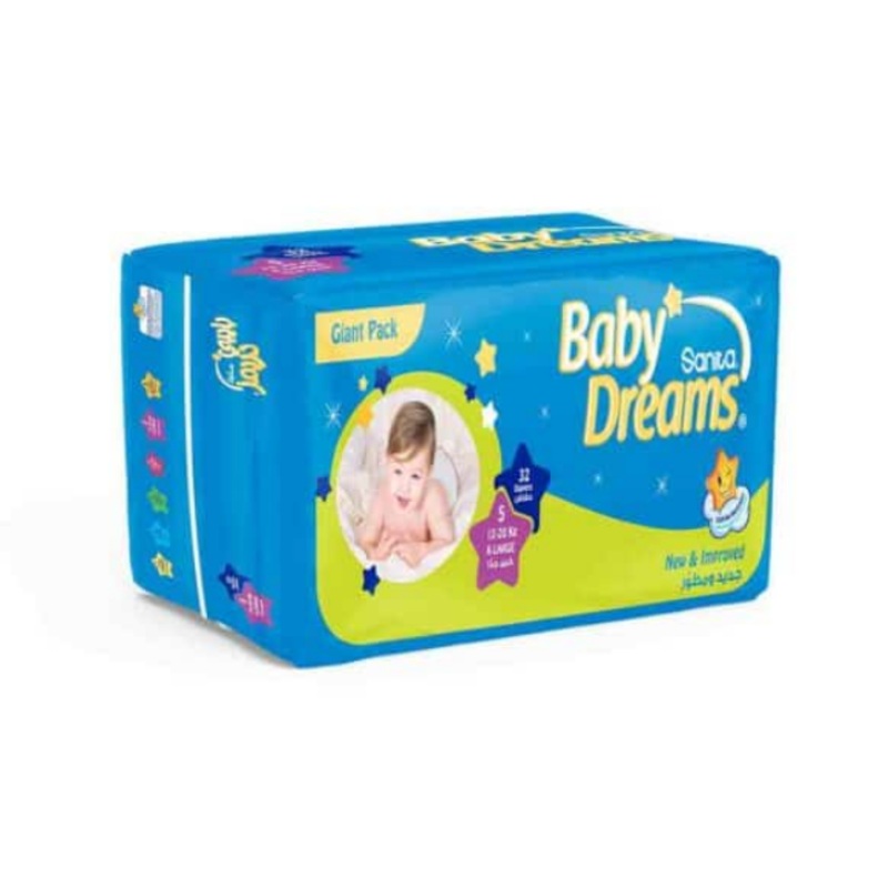 Sanita Baby Dreams Diaper Size 5 (12-20KG) 32 pcs -15% | Sanita In Lebanon