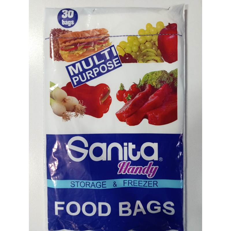 Sanita Handy Storage & Freezer Food Zipper Bags 30 bags | Sanita In Lebanon