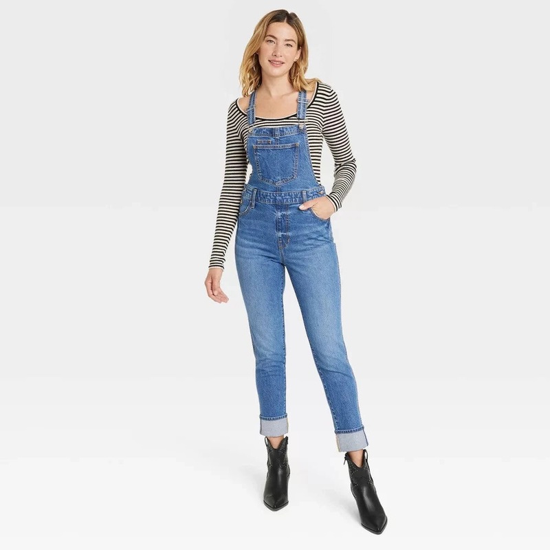 Universal Thread Women’s Navy Blue Denim Overall | Universal Thread In Lebanon