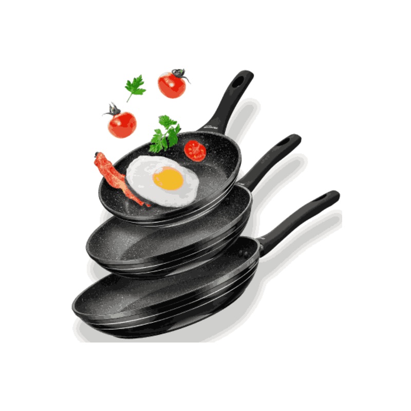 Aiwa Japan Forged Frypan 3pcs Cookware Set LOZ-7023 | Aiwa I Lebanon
