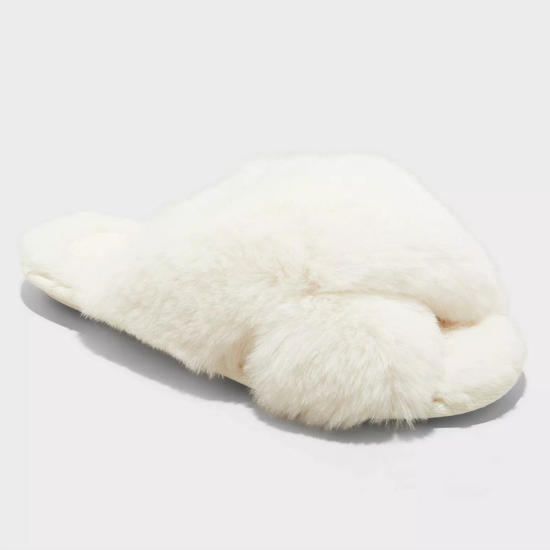 Auden Women’s Off White Paris Crossband Slide Slippers |Auden In Lebanon
