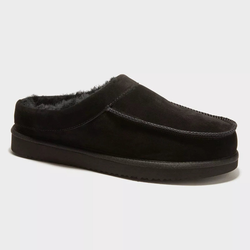 Dluxe By Dearfoams Men’s Black Lith Slippers |Dluxe By Dearfoams In Lebanon