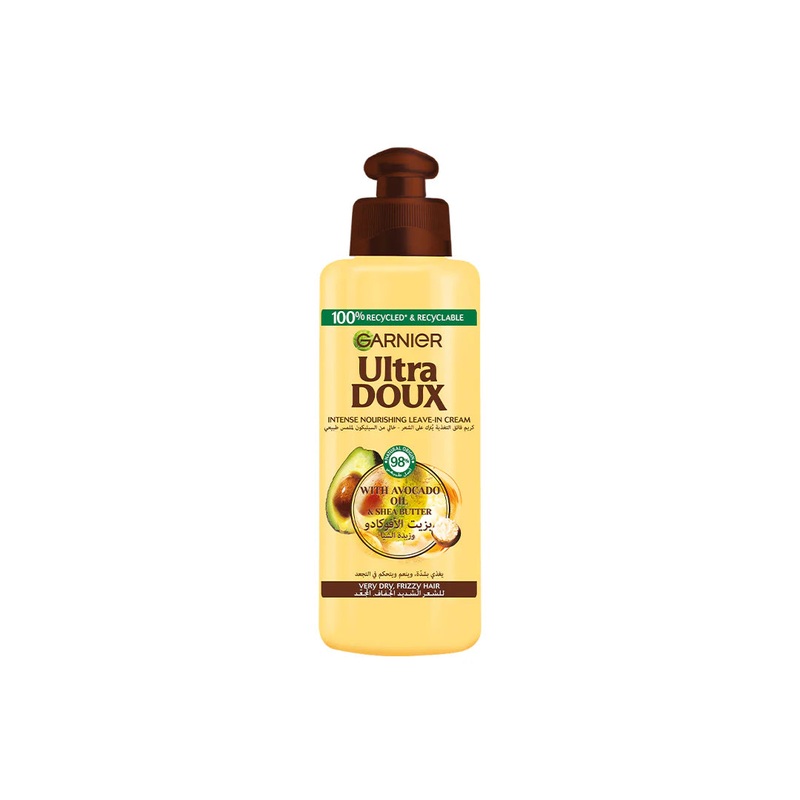 Garnier Ultra Doux Avocado Oil & Shea Butter Leave In Cream 200ml | Garnier In Lebanon