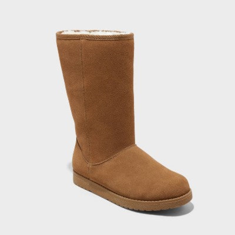 Universal Thread Women’s Brown Sarah Suede Shearling Winter Boots |Universal Thread In Lebanon