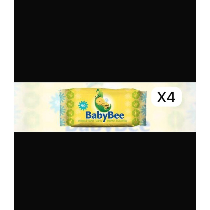 4x Baby Bee Wet Wipes 90 Pcs