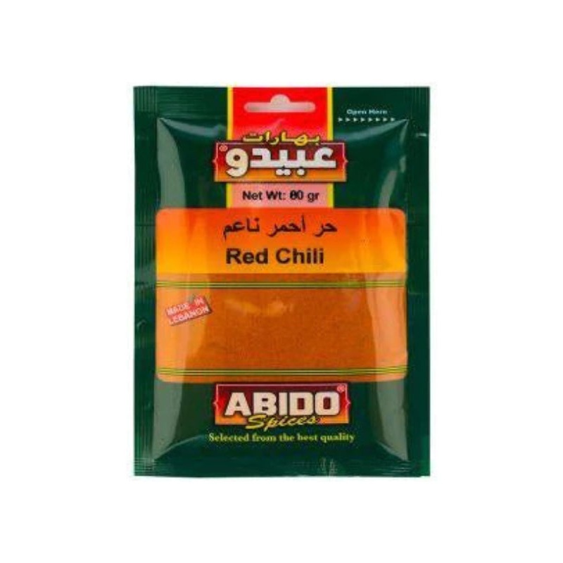 Abido Red Chili Spices 80g | Abido In Lebanon
